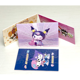 Xếp Hình Xốp A6 (4 In1) 12 Mảnh - Kuromi