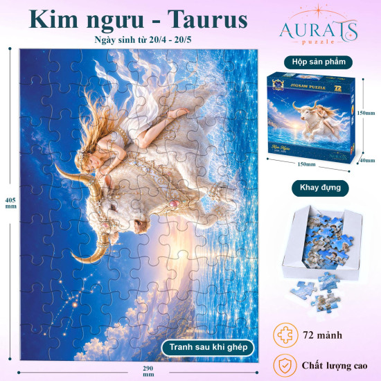 Puzzle Zodiac 72 mảnh - Cung Kim Ngưu