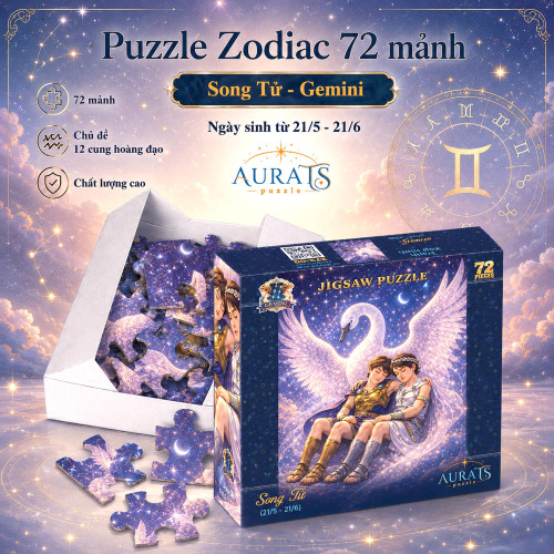 Puzzle Zodiac 72 mảnh - Cung Song Tử