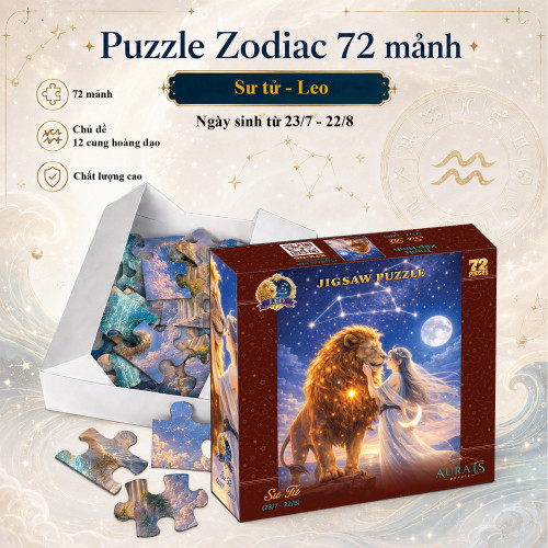Puzzle Zodiac 72 mảnh - Cung Sư Tử