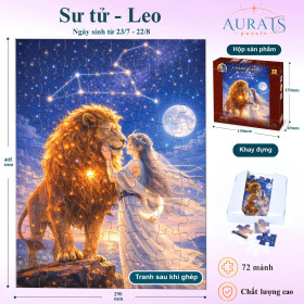 Puzzle Zodiac 72 mảnh - Cung Sư Tử