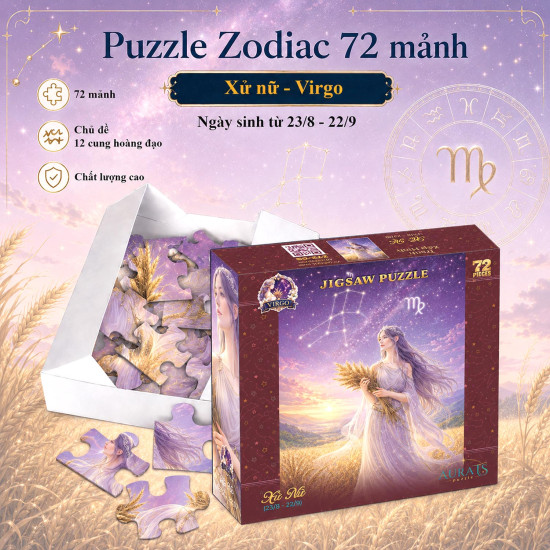 Puzzle Zodiac 72 mảnh - Cung Xử Nữ