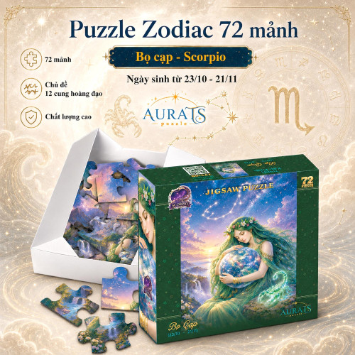 Puzzle Zodiac 72 mảnh - Cung Bọ Cạp