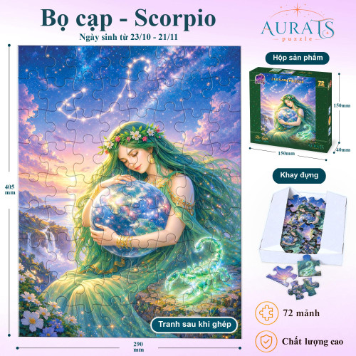 Puzzle Zodiac 72 mảnh - Cung Bọ Cạp