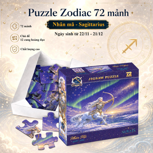 Puzzle Zodiac 72 mảnh - Cung Nhân Mã