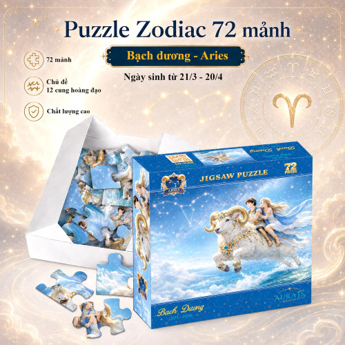 Puzzle Zodiac 72 mảnh - Cung Bạch Dương