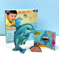 🧩 Bộ Xếp Hình Đầu Tiên Của Bé 7in1 – Đại Dương Kỳ Thú 🌊 | Tặng Quà Popup Baby Shark Siêu Dễ Thương 🦈