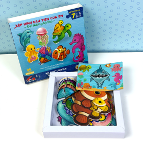 🧩 Bộ Xếp Hình Đầu Tiên Của Bé 7in1 – Đại Dương Kỳ Thú 🌊 | Tặng Quà Popup Baby Shark Siêu Dễ Thương 🦈