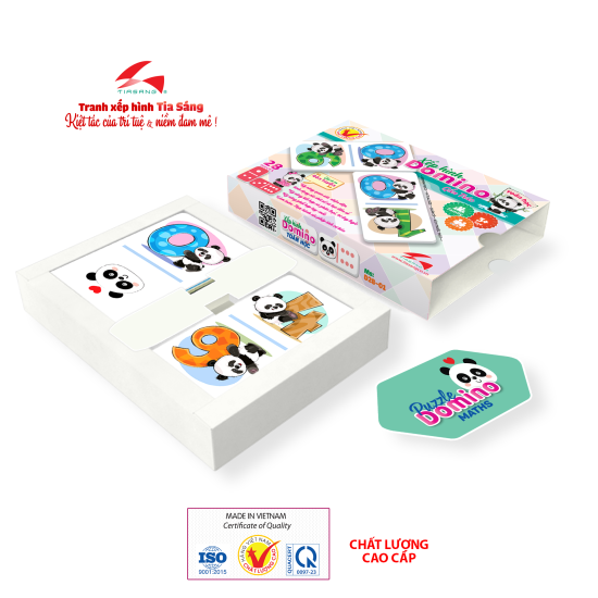 Xếp hình Domino - Gấu Trúc