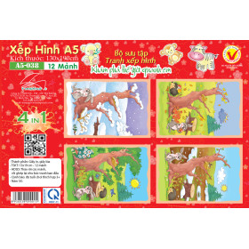  A5-038 Forest And Animals Over 4 Seasons (4 In 1)