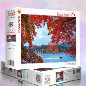 Tranh xếp hình 2035 mảnh: 2035-019 Phú Sĩ mùa phong đỏ