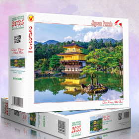 Tranh xếp hình 2035 mảnh: 2035-021 Chùa Vàng Nhật Bản