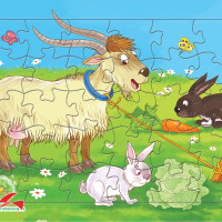Tranh xếp hình 30 mảnh-030-118 Dê và thỏ 