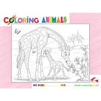 030-122 Hươu Mẹ Và Hươu Con