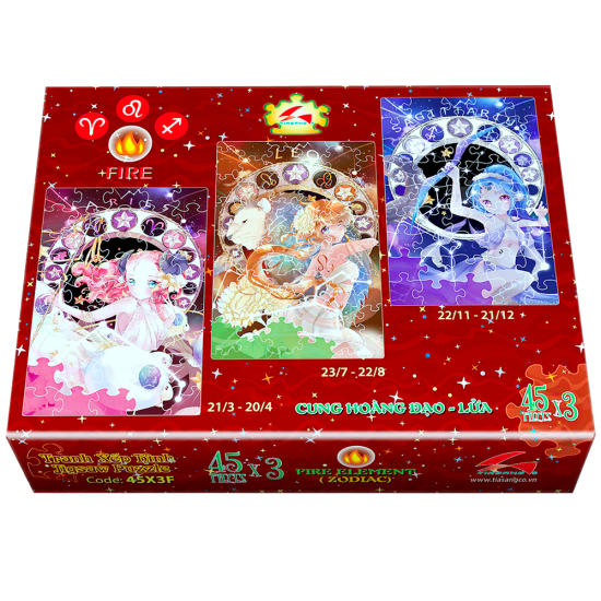 45x3F Cung hoàng đạo - Lửa