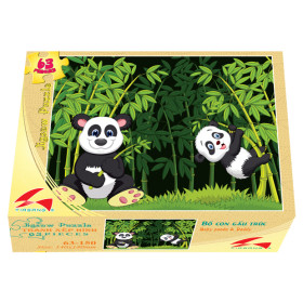 63-150 bayby panda daddy piece puzzle
