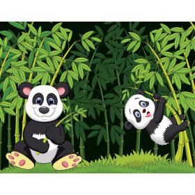 63-150 bayby panda daddy piece puzzle