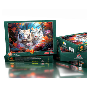 Tranh Ghép Hình 925 Mảnh-002-Bạch Hổ