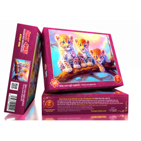 Tranh Ghép Hình 475 Mảnh-006-Báo Con Ngộ Nghĩnh