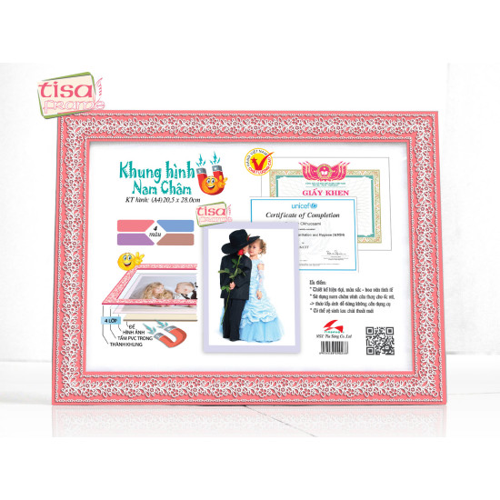 MF-D2 Bộ 2 khung hình nam châm màu đỏ 2