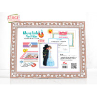 MF-N2 Bộ 2 khung hình nam châm màu nâu 2