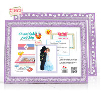 MF-T2 Bộ 2 khung hình nam châm màu tím 2