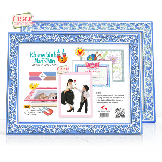 MF-X1 Bộ 2 khung hình nam châm màu xanh 1