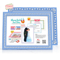 MF-X2 Bộ 2 khung hình nam châm màu xanh 2