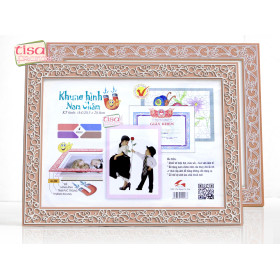 MF-N1 Bộ 2 khung hình nam châm màu nâu 1