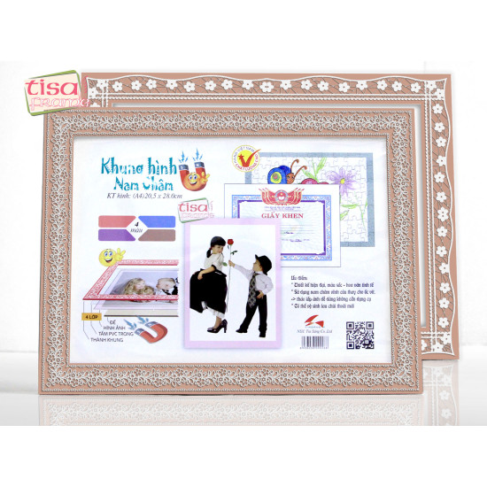 MF-N2 Bộ 2 khung hình nam châm màu nâu 2